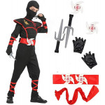 Karnevalový kostým – Bojovník Ninja s doplnkami S